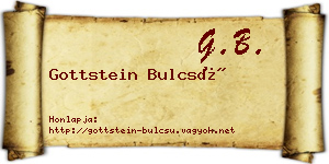 Gottstein Bulcsú névjegykártya